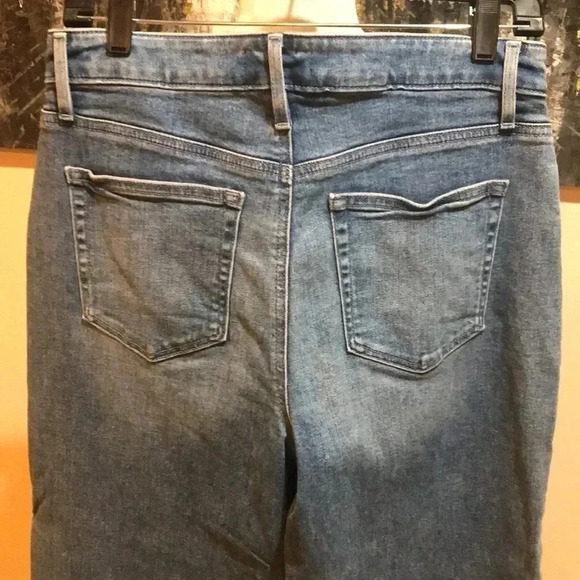 Loft High Waist 4 Pocket Wide Leg Crop Jeans-Size 29/8 - Picture 5 of 10